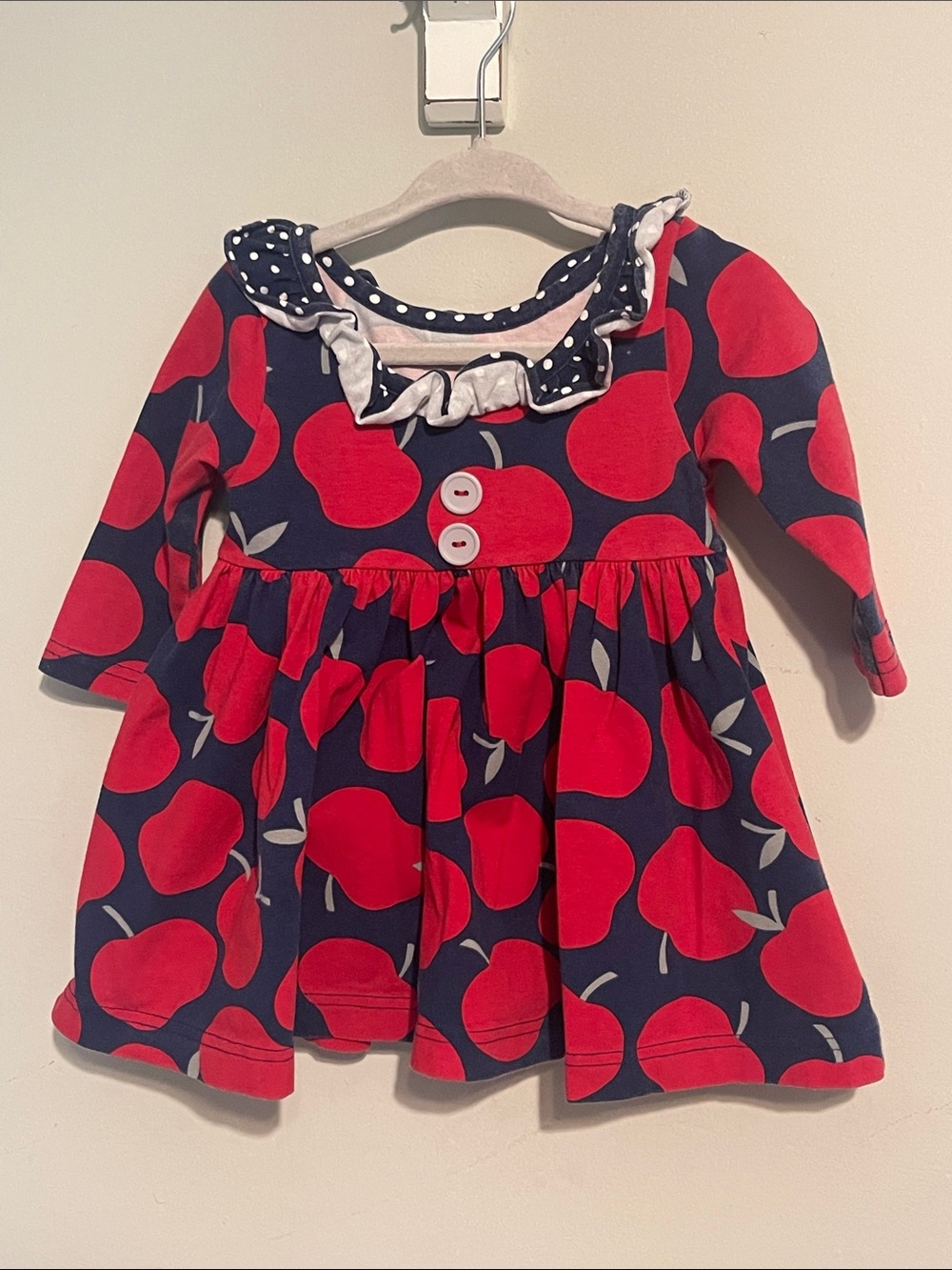 Eleanor Rose Apple dress 12 month girl